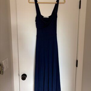 Navy Reformation Midi Dress (Stretchy) Size Small